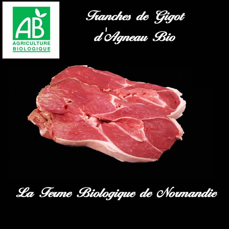 Gigot d'agneau bio en tranches 400g