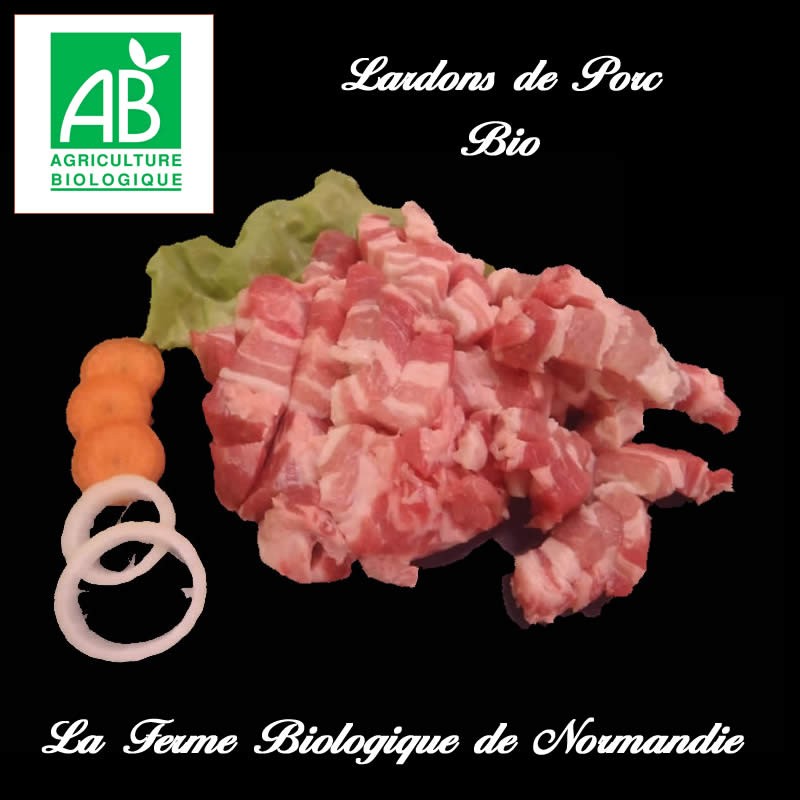 Lardons de porc bio