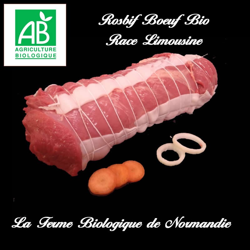 Rosbif de boeuf bio race limousine