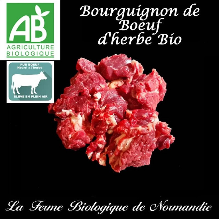 Bourguignon de boeuf bio 2 kilos