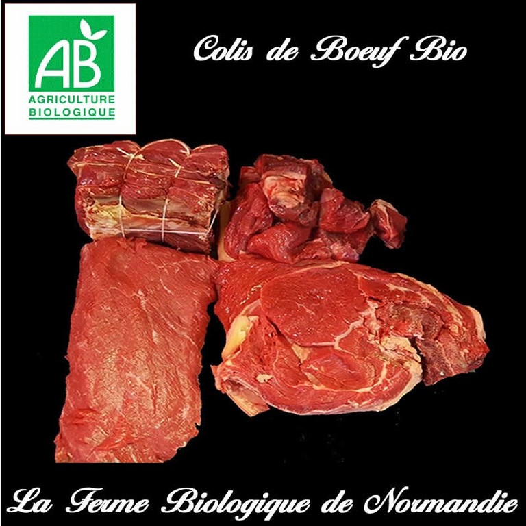 Colis de viande de boeuf bio poids 600g