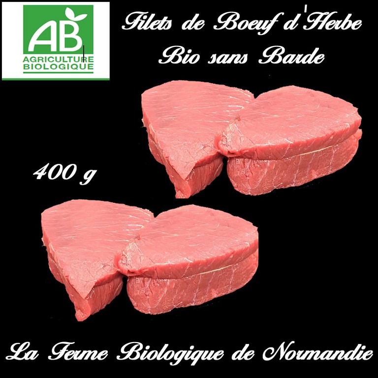 Filet de boeuf bio race limousine  poids 200g