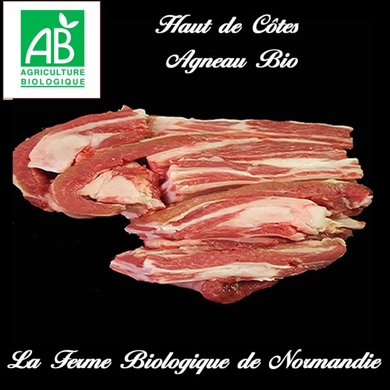 Haut de cotes d'agneau bio 700g