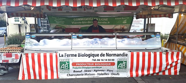 Viande bio marché de Versailles Notre-Dame