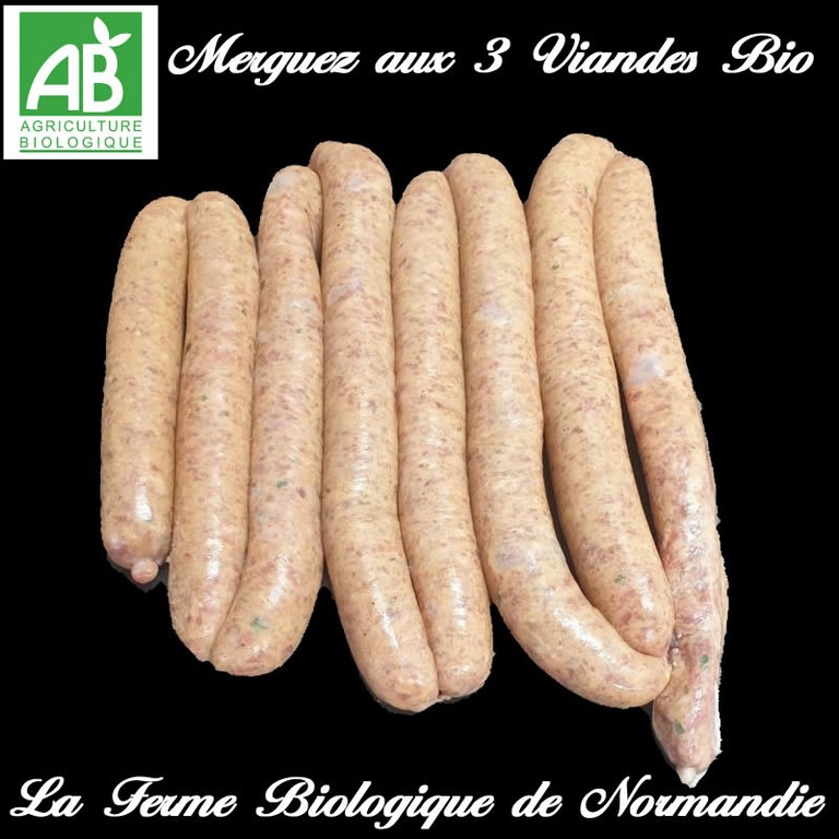 Merguez bio aux trois viandes