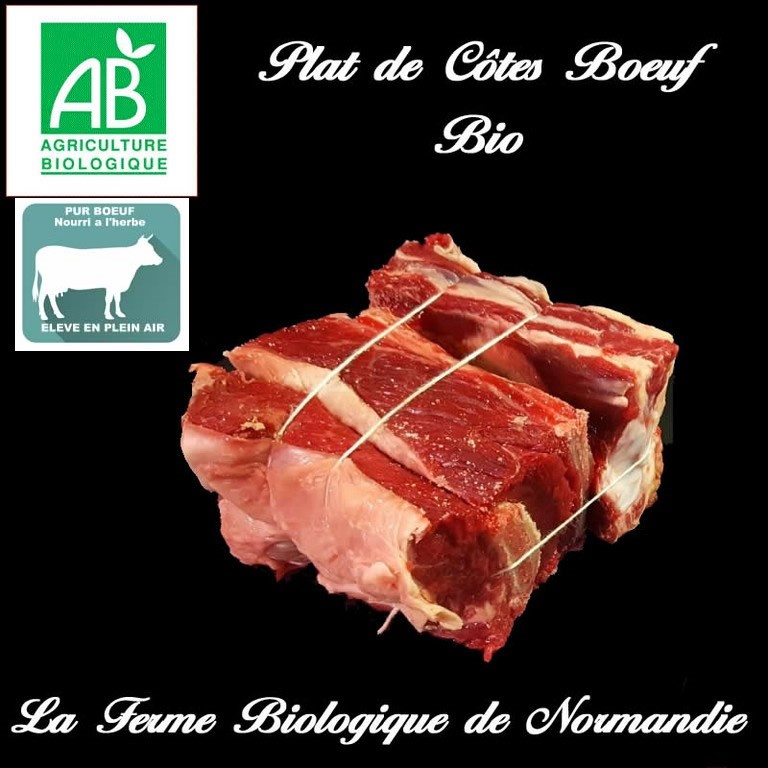 Plat de cotes de boeuf bio 600g