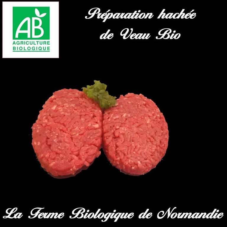 préparation hachée veau bio 250g