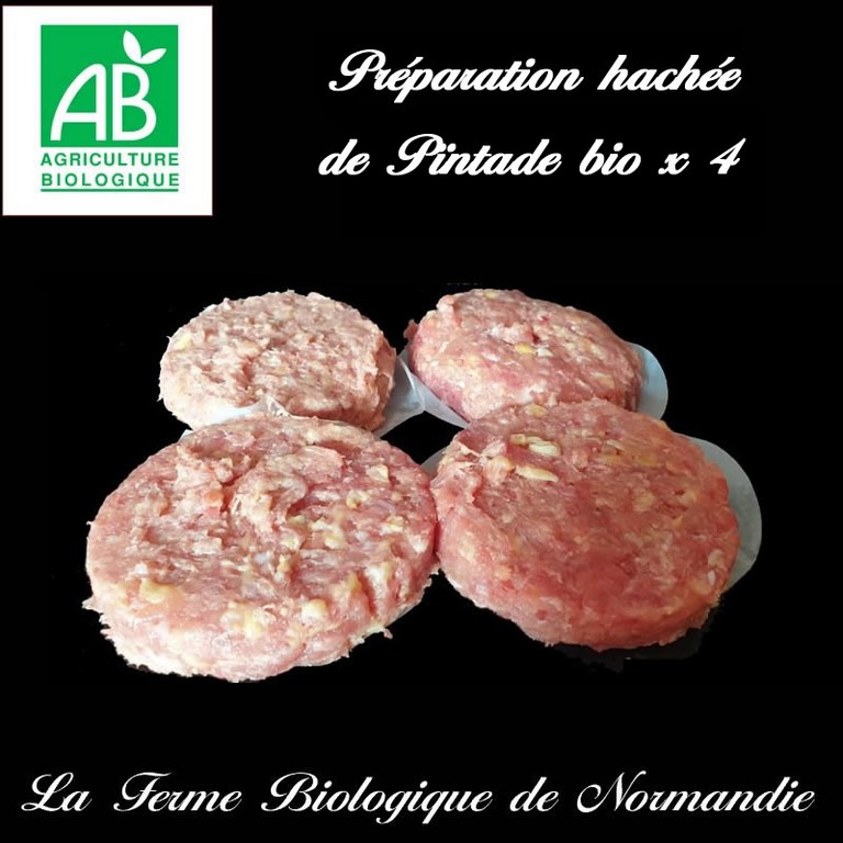 Haché de poulet bio 4 pièces