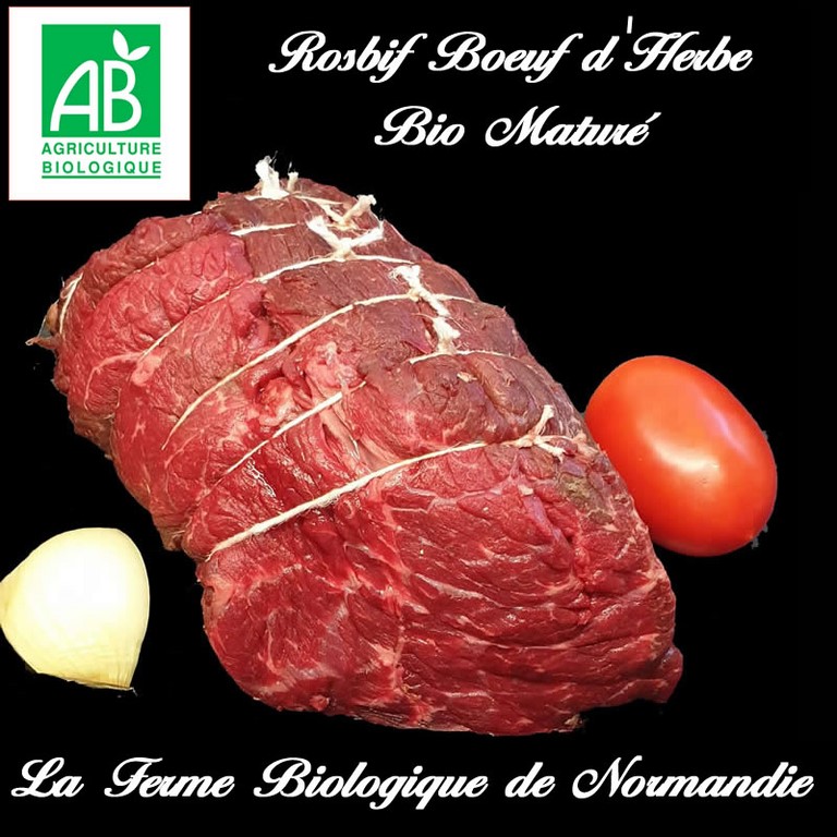 Rosbif boeuf d'herbe maturé bio