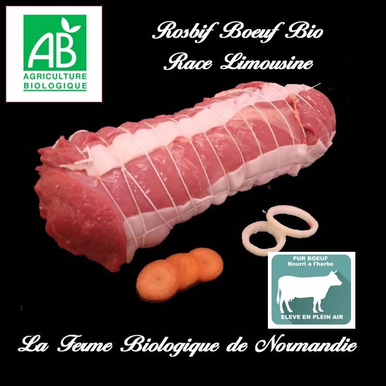 rosbif de boeuf rumstek bio