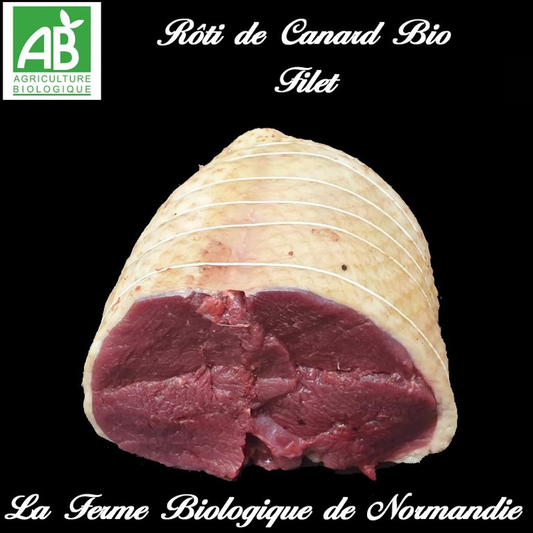 Rôti de canard bio dans le filet