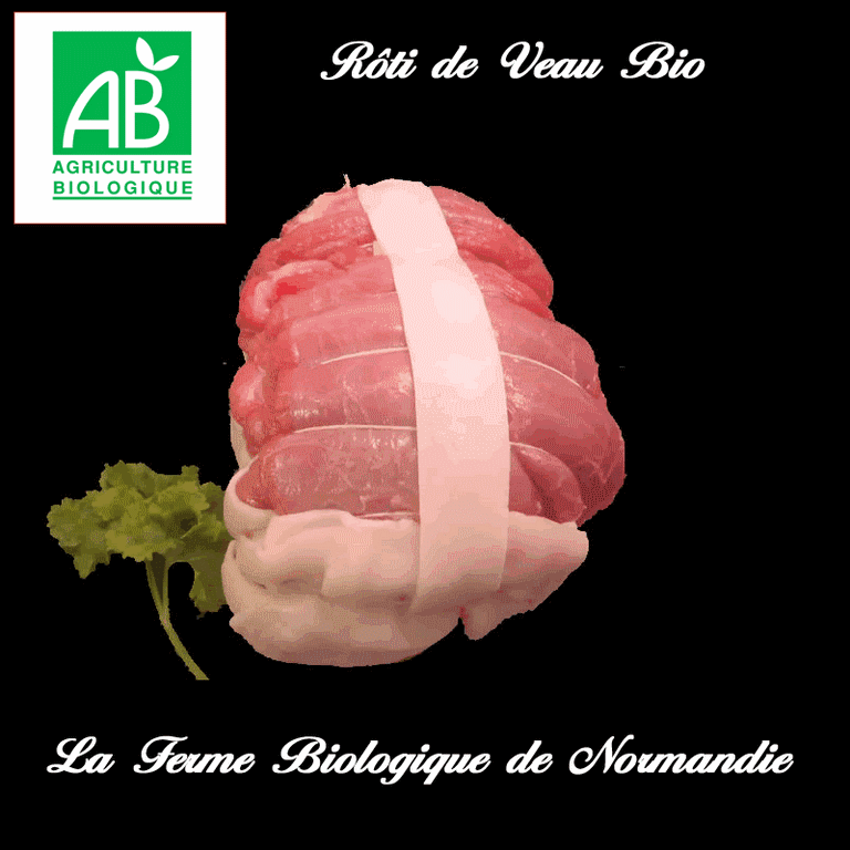 Roti de veau bio Côtes découvertes