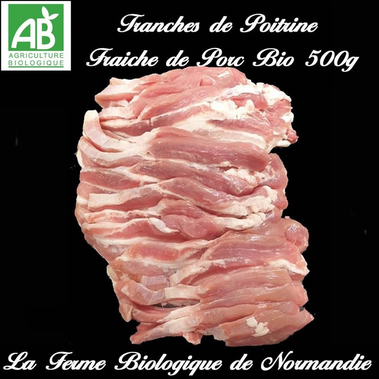 Tranches de poitrine bio 500g