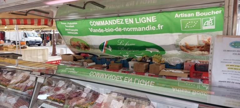 Viande bio marché de Versailles Notre-Dame