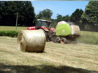 moisson foin bio ferme biologique de Normandie