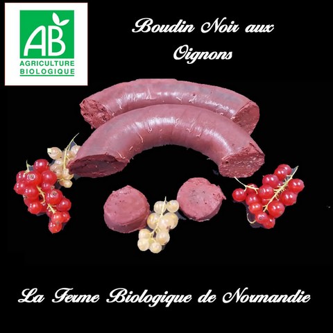 Boudin noir bio aux oignons