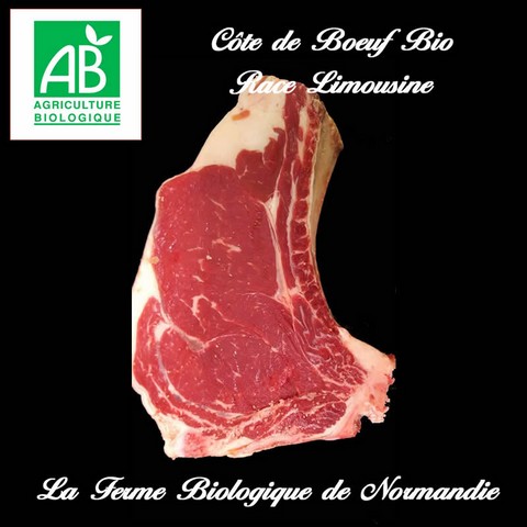 Côte de boeuf d'herbe bio