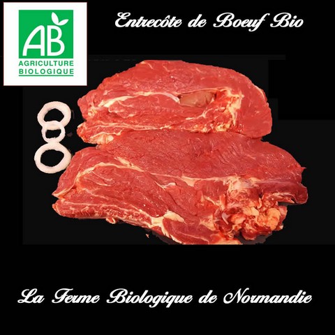 Entrecote de boeuf bio 