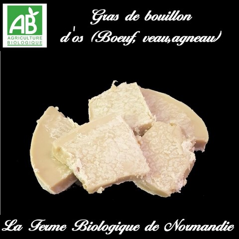 Gras de bouillon d'os bio