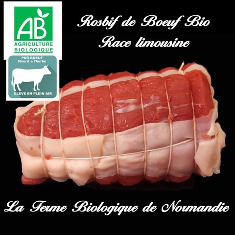 Rosbif de boeuf d'herbe bio