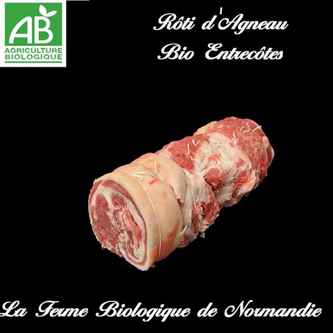 Roti tournedos entrecotes d'agneau bio