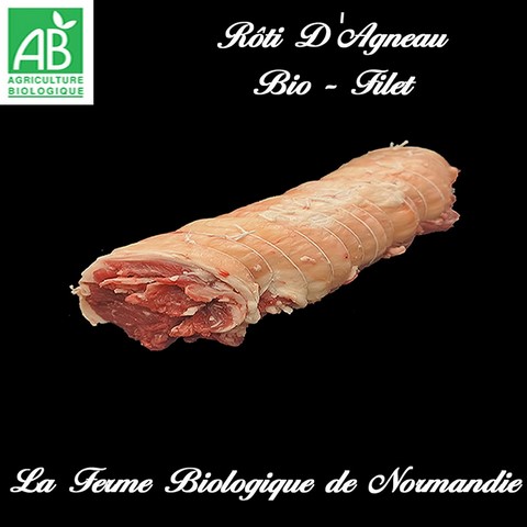 Roti tournedos filet d'agneau bio dénervé