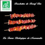 Brochettes de boeuf bio