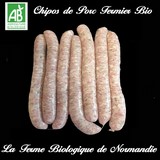 Chipos de porc fermier bio 500g Chipos de porc fermier bio 500g