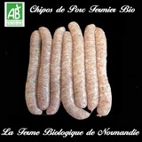 Chipos de porc fermier bio 500g