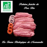 Poitrine fraiche de porc bio 600g