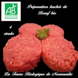 Préparation hachée boeuf d'herbe bio