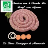 Saucisse aux trois viandes bio